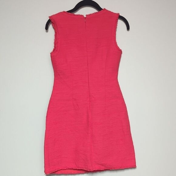 Banana Republic Vibrant Coral Sheath Mini Dress for Cocktail Nights - Picture 4 of 6